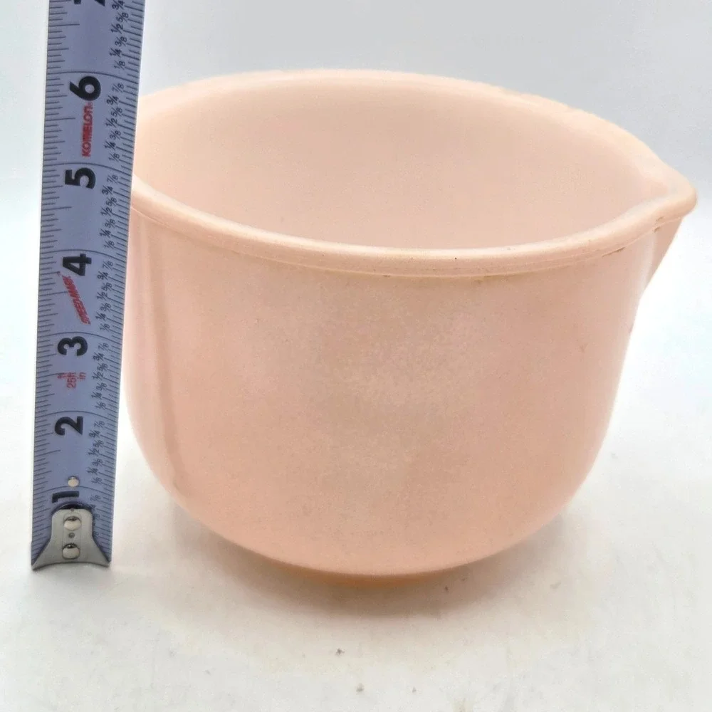 Vintage Pink Glasbake for Sunbeam Small Mixing Bowl‎ with Pour Spout 20-CJ